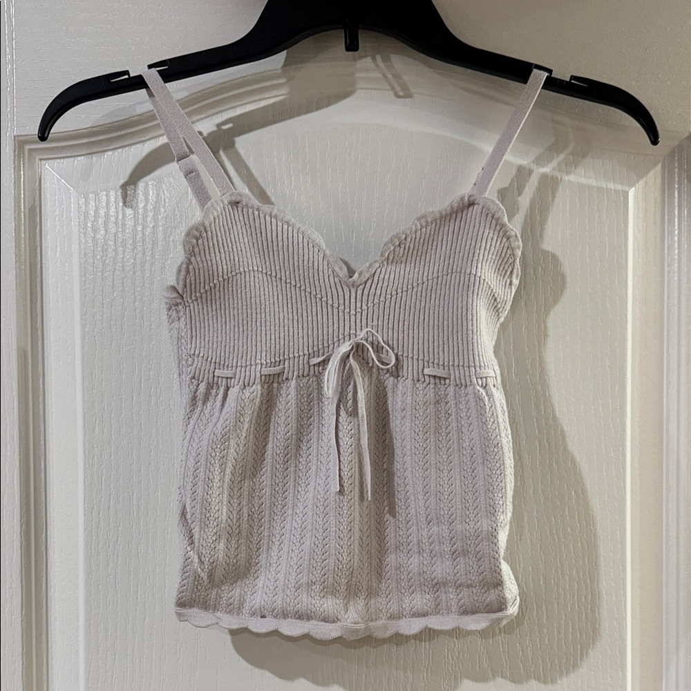 Wilfred Light Lilac Textured Knit Tank Top‎ Small